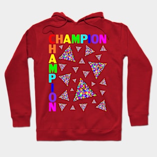 CHAMPION rainbow Triangles Hoodie